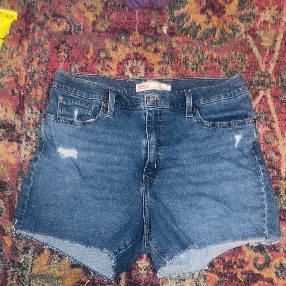 Levi's Classic Blue Jean Shorts for Women